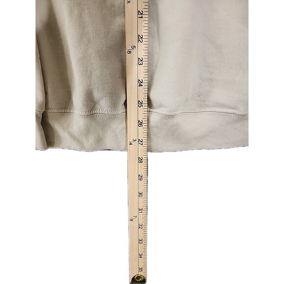 Christmas Highland Cow Sweatshirt Woman's XL Beige Western Holiday Pullover Bows - Picture 7 of 7